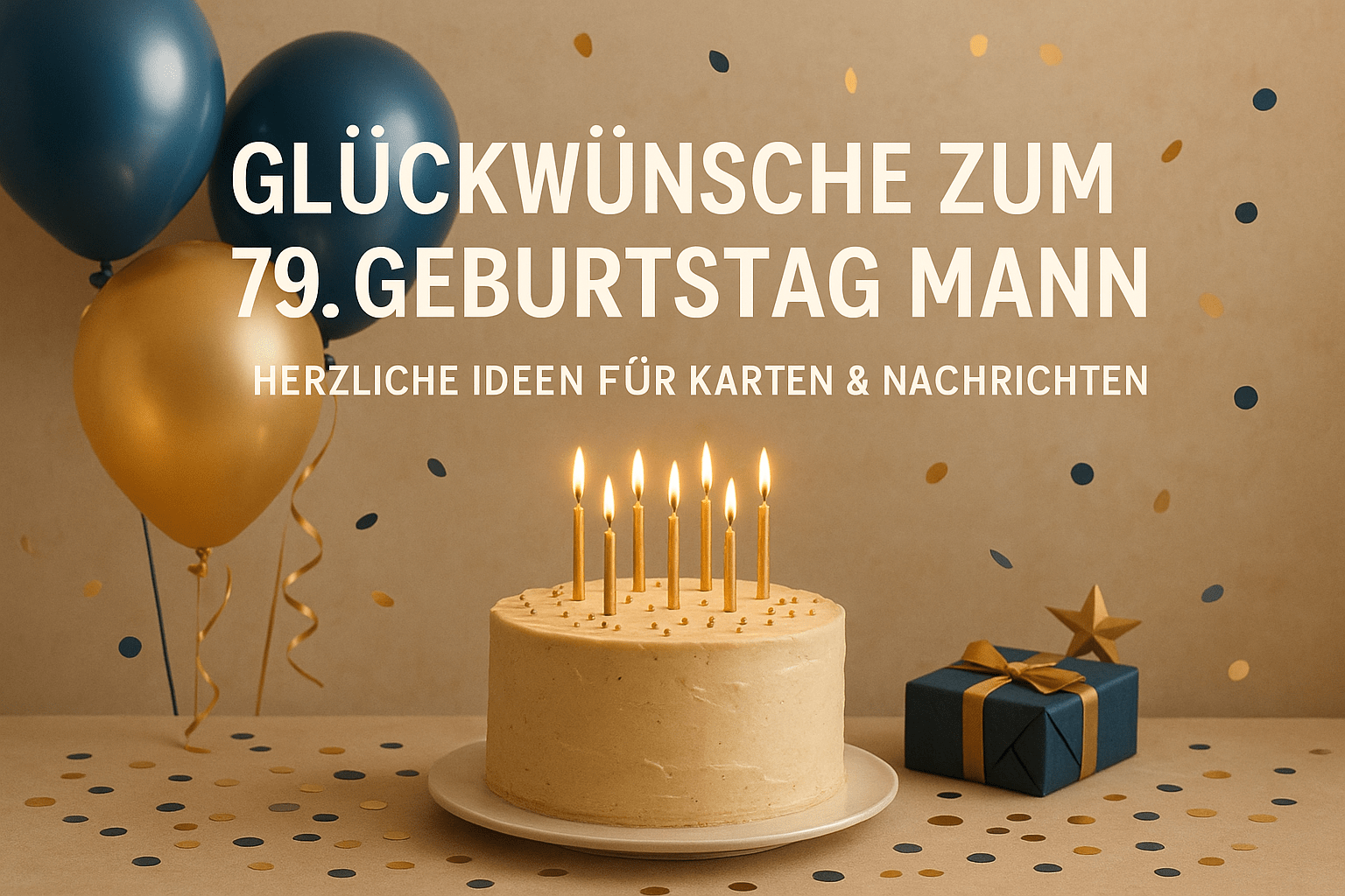 Glückwünsche zum 79. Geburtstag Mann – Herzliche Ideen für Karten & Nachrichten