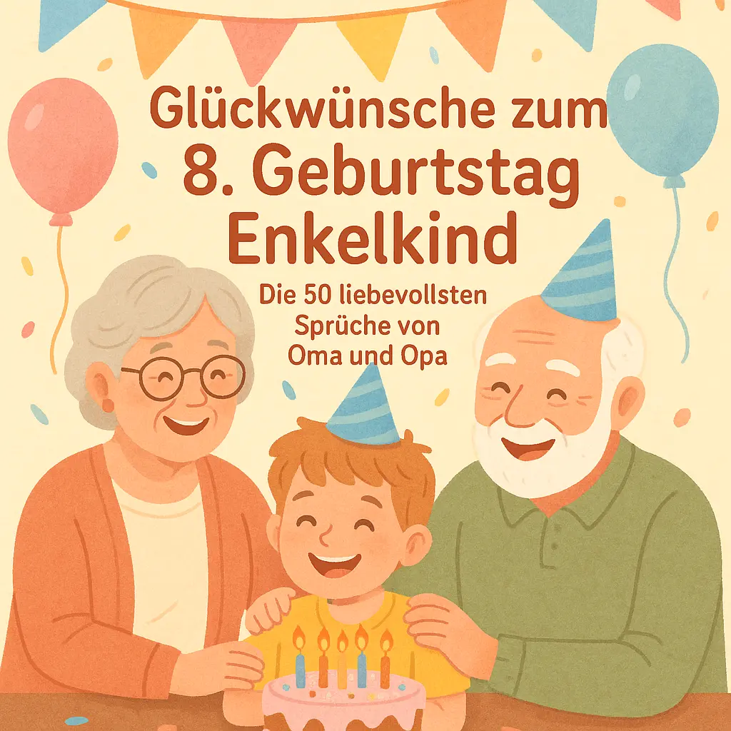 Glückwünsche zum 8. Geburtstag Enkelkind – Die 50 liebevollsten Sprüche von Oma und Opa
