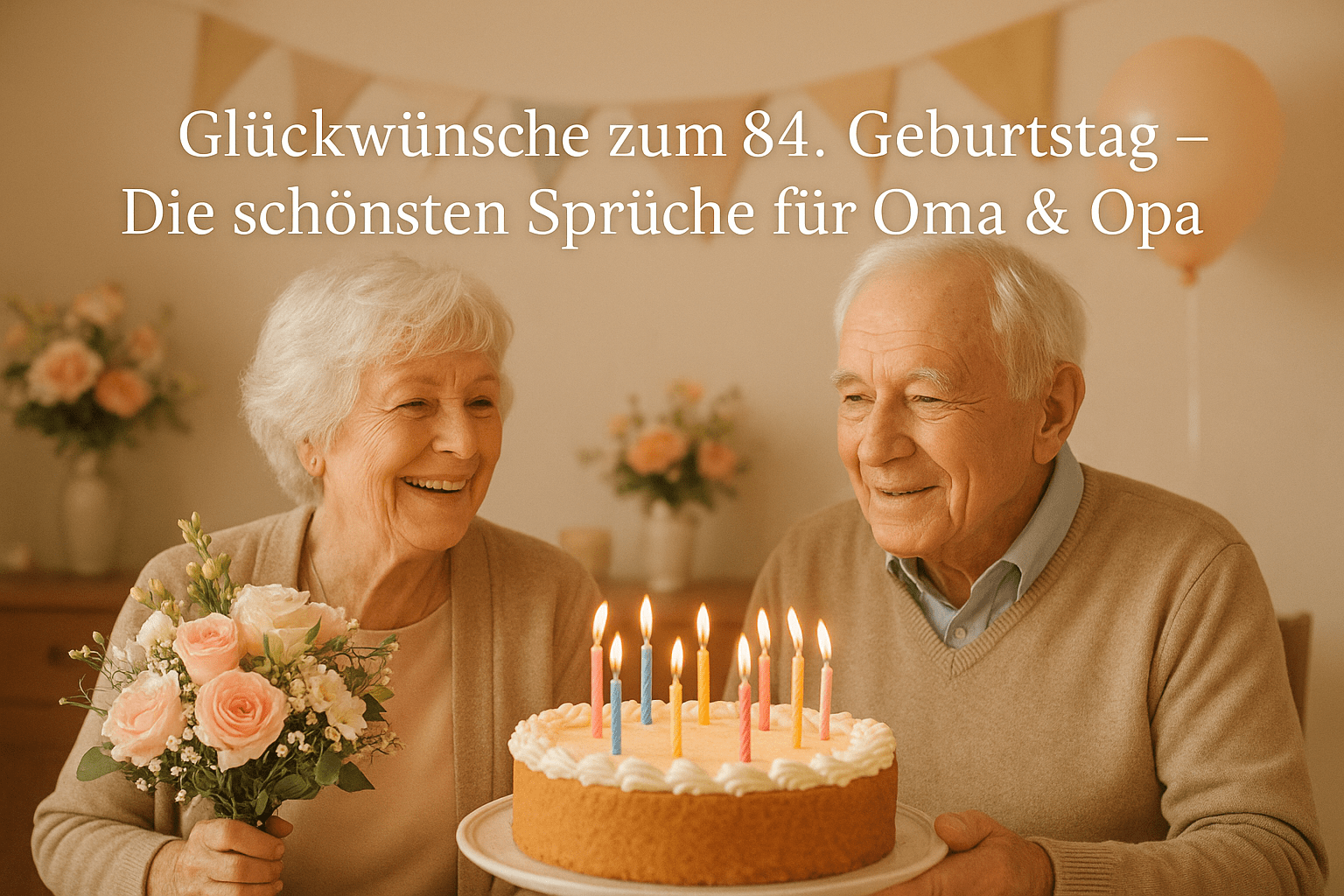 Glückwünsche zum 84. Geburtstag – Die schönsten Sprüche für Oma & Opa
