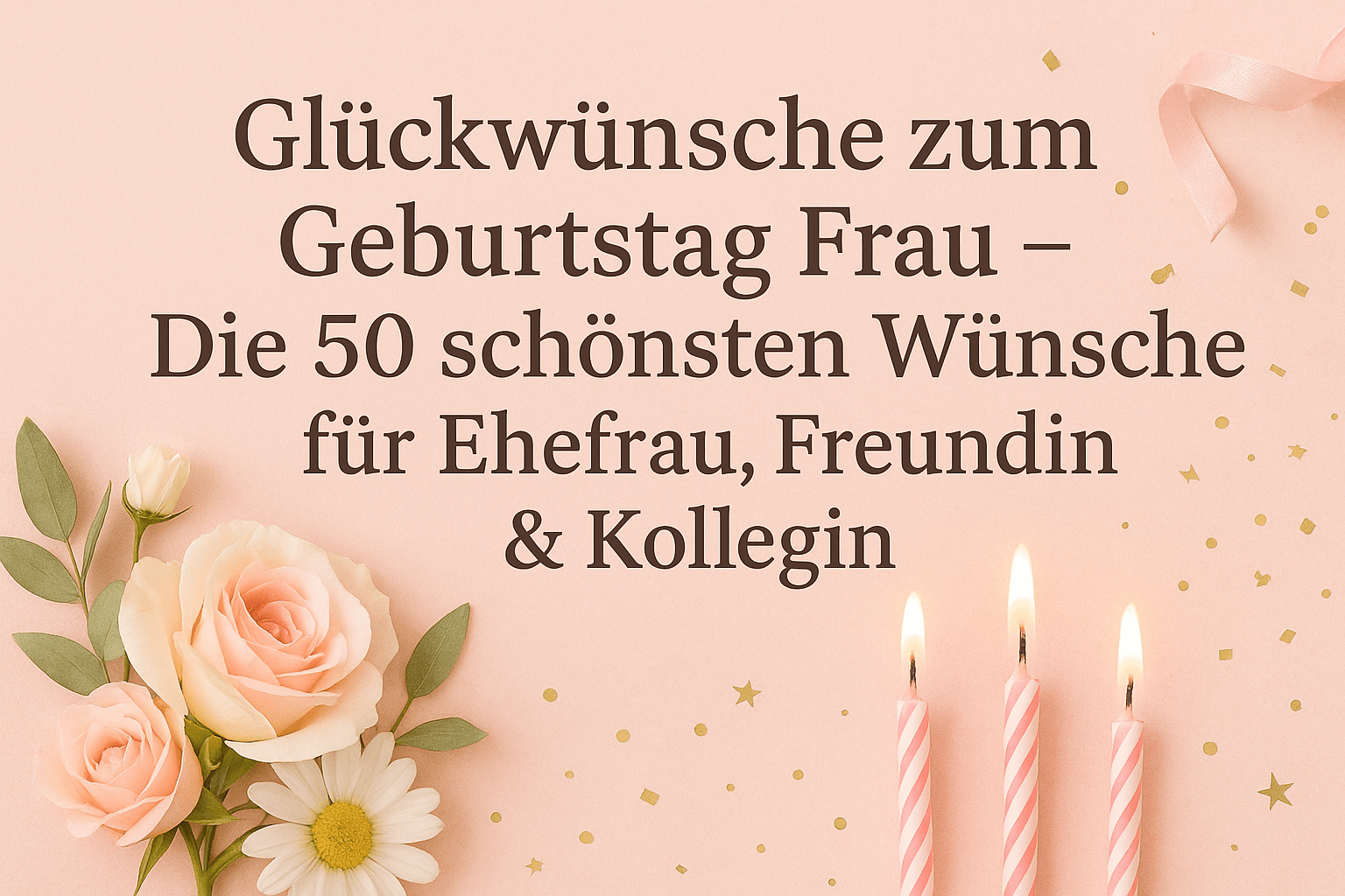 Glückwünsche zum Geburtstag Frau – Die 50 schönsten Wünsche für Ehefrau, Freundin & Kollegin