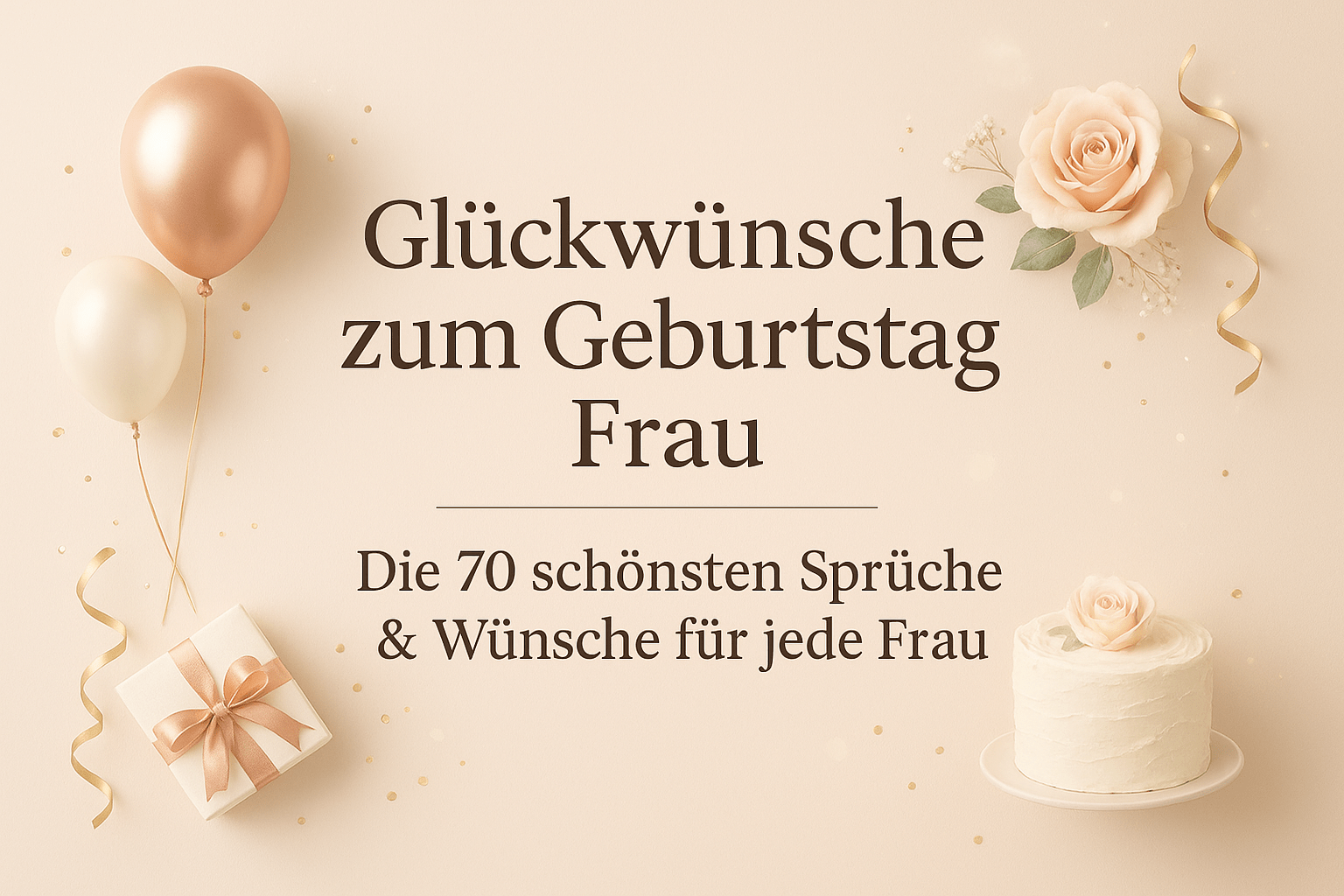 Glückwünsche zum Geburtstag Frau – Die 70 schönsten Sprüche & Wünsche für jede Frau