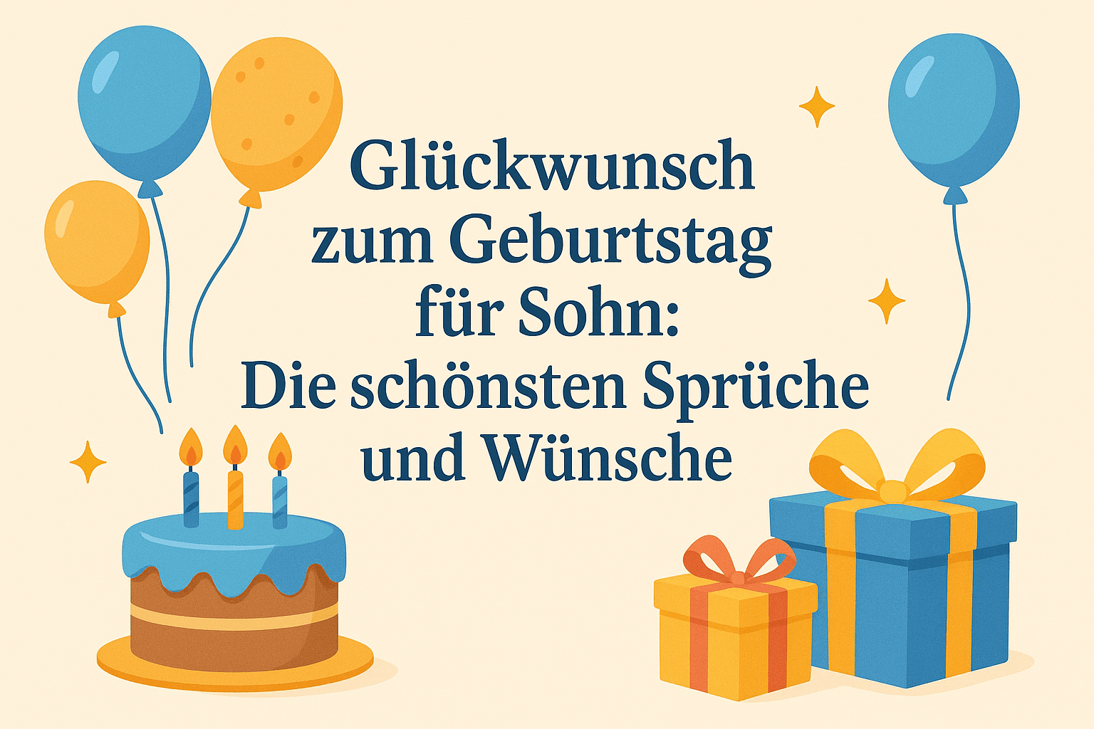 Glückwunsch zum Geburtstag für Sohn: Die schönsten Sprüche und Wünsche