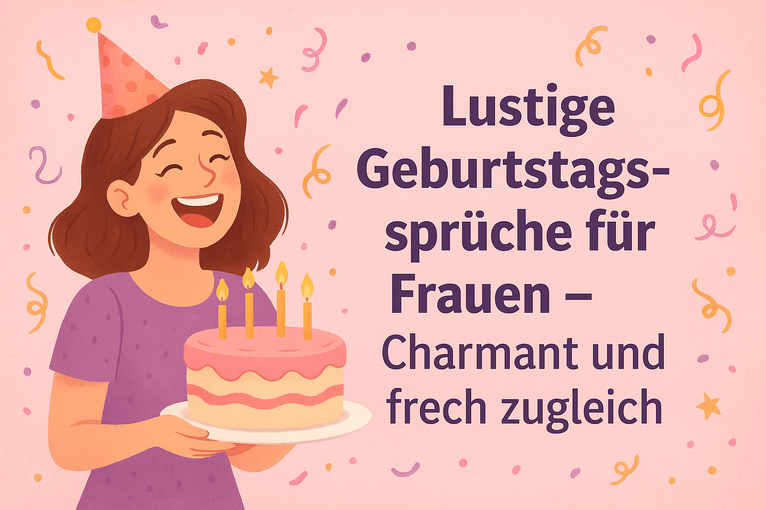 Lustige Geburtstagssprüche für Frauen – Charmant und frech zugleich