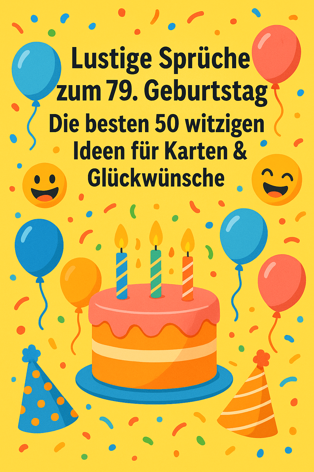 Lustige Sprüche zum 79. Geburtstag – Die besten 50 witzigen Ideen für Karten & Glückwünsche